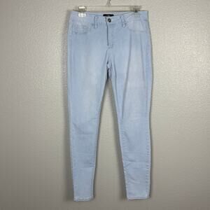 Royalty for Me Size 6 Skinny Leg Light Wash White-Blue Jeans Pockets Zipper Fly